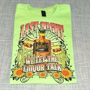 Morgan Wallen Gildan Mint Green tee size unisex large